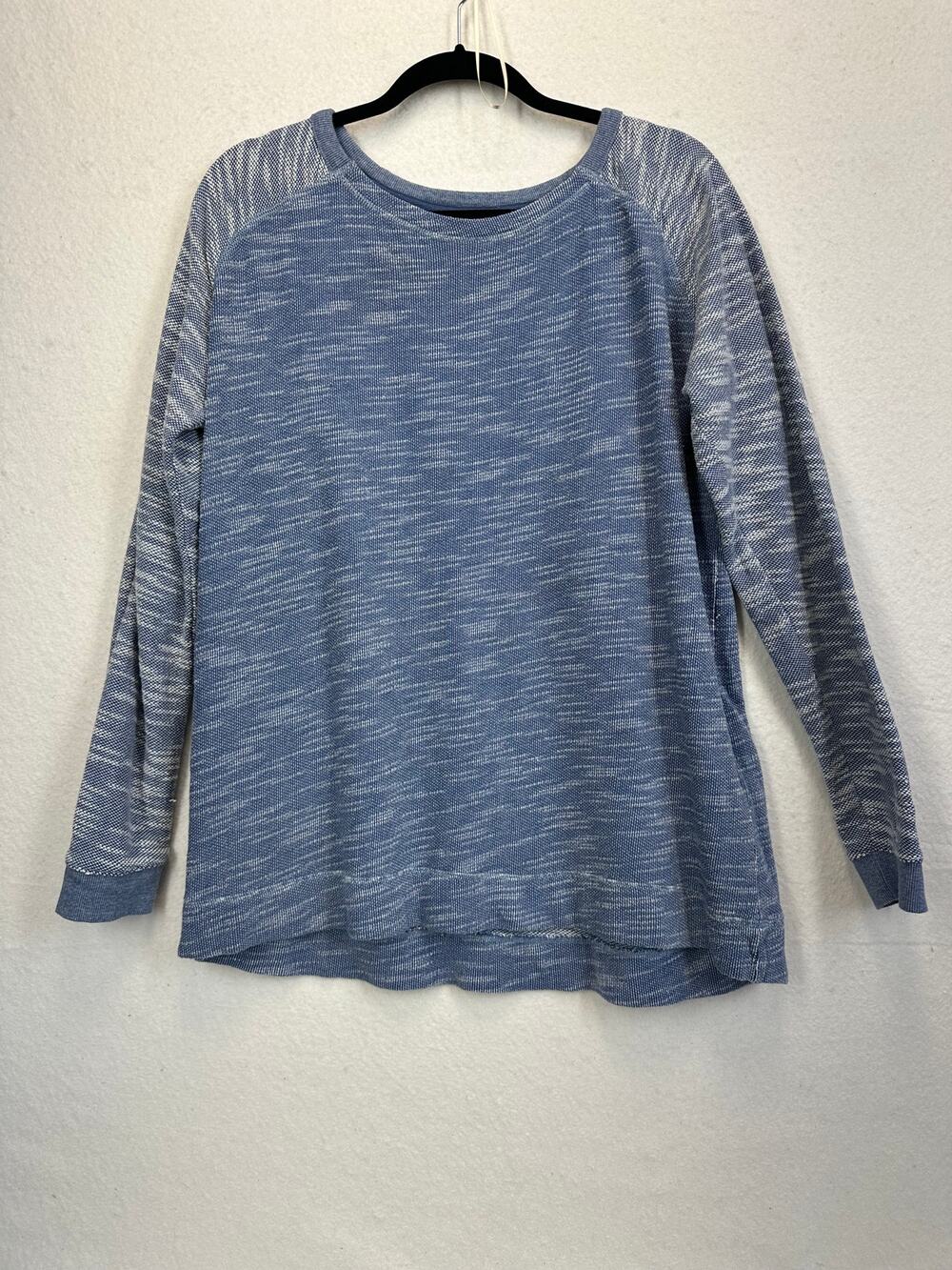 Champion Blue White Marbled Heather Crew Neck Sweatshirt SZ XL Athleisure